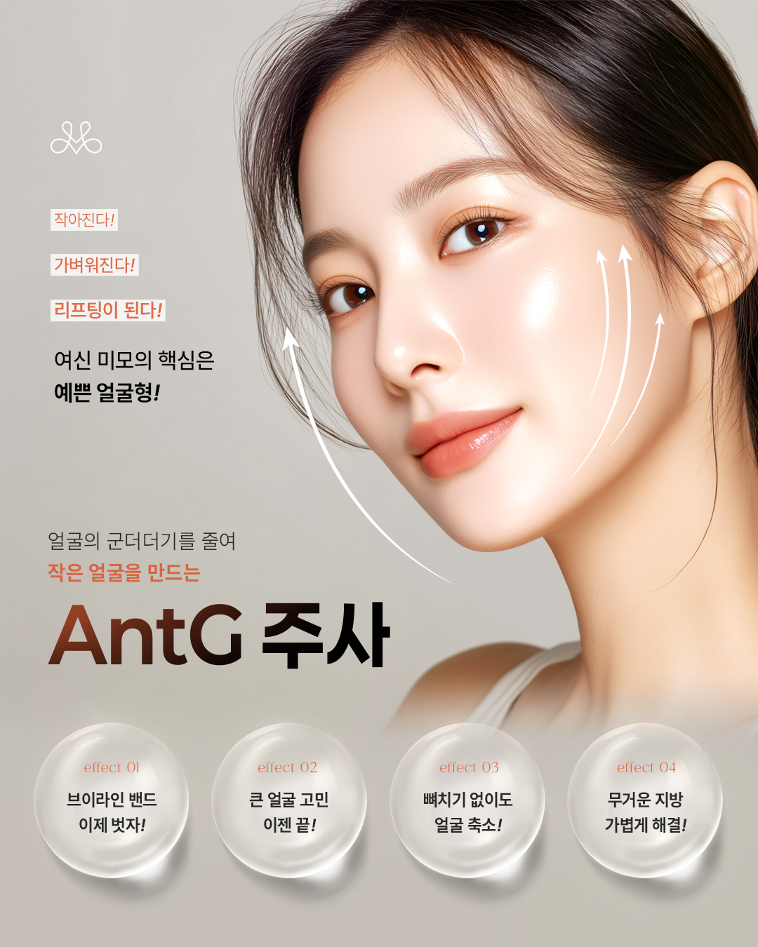 작은 얼굴을 만드는 AntG 주사